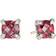 David Yurman Châtelaine Stud Earrings - Silver/Gold/Diamonds/Red