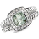 David Yurman Petite Albion Ring - Silver/Diamonds/Prasiolite