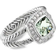David Yurman Petite Albion Ring - Silver/Diamonds/Prasiolite