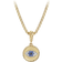 David Yurman Amulet Evil Eye - Gold/Blue/Diamonds