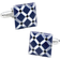 Cufflinks Inc Diamond Cufflinks - Silver/Blue/Black