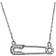 Adornia Safety Pin Necklace - Silver/Transparent