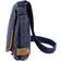 TSD Brand Atona Classic Flap Canvas Crossbody Bag - Blue