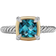 David Yurman Petite Chatelaine Ring - Silver/Gold/Diamonds/Topaz