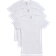 2(X)IST Essential Cotton Slim Fit Deep V Neck T-shirt 3-pack - White