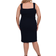 Marée Pour Toi Square Neck Sheath Dress - Navy