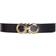 Ferragamo Men's Reversible Double-Gancini Leather Belt - Black
