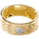 John Hardy Radial Band Ring - Gold/Diamonds