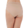 Vanity Fair Flattering Lace Cotton Stretch Hi-Cut Brief - Honey Beige