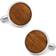 Cufflinks Inc Wood Cufflinks - Silver/Brown