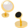 Cufflinks Inc Double Sided Round Beveled Cufflinks - Gold/White/Black