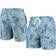 Wes & Willy North Carolina Tar Heels Vintage Floral Swim Trunks - Carolina Blue