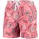 Wes & Willy Wisconsin Badgers Vintage Floral Swim Trunks - Red