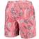 Wes & Willy Wisconsin Badgers Vintage Floral Swim Trunks - Red