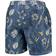 Wes & Willy West Virginia Mountaineers Vintage Floral Swim Trunks - Navy