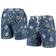 Wes & Willy West Virginia Mountaineers Vintage Floral Swim Trunks - Navy