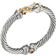 David Yurman Cable Buckle Bracelet - Gold/Silver/Rhodolite Garnet