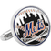 Cufflinks Inc New York Mets Baseball Cufflinks - Silver/Black/Orange/Blue