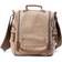 TSD Brand Atona Canvas Crossbody Bag - Khaki