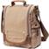 TSD Brand Atona Canvas Crossbody Bag - Khaki