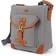 TSD Brand Dolphin Canvas Crossbody Bag - Grey