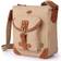 TSD Brand Dolphin Canvas Crossbody Bag - Beige