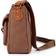 TSD Brand Dolphin Canvas Crossbody Bag - Coffee