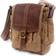 TSD Brand Turtle Ridge Canvas Crossbody - Camel