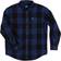 Smith's Workwear Men's Buffalo Pocket Flannel Button-Up Shirt - Blue/Black