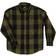 Smith's Workwear Men's Buffalo Pocket Flannel Button-up Shirt - Olive/Black