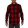 Smith's Workwear Men's Buffalo Pocket Flannel Button-Up Shirt - Red/Black