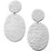 Ippolita Classico Crinkle Hammered Oval Snowman Earrings - Silver