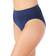 Vanity Fair No Pinch No Show Hi Cut Seamless Brief - Ghost Navy Lace