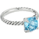 David Yurman Chatelaine Ring - Silver/Topaz/Diamonds