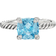 David Yurman Chatelaine Ring - Silver/Topaz/Diamonds