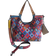 Amerileather Minter Leather Tote Bag - Rainbow