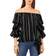 Vince Camuto Off The Shoulder Ruffle Top - Rich Black