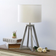 Simple Designs Interlocked Triangular Table Lamp