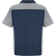 Red Kap Short Sleeve Two Tone Crew Shirt - Navy/Light Grey