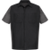 Red Kap Short Sleeve Two Tone Crew Shirt - Black/Charcoal