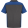 Red Kap Short Sleeve Two Tone Crew Shirt - Charcoal/Royal Blue