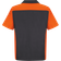 Red Kap Short Sleeve Two Tone Crew Shirt - Charcoal/Orange