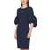 Calvin Klein Puff-Sleeve Sheath Dress - Indigo