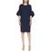 Calvin Klein Puff-Sleeve Sheath Dress - Indigo