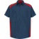 Red Kap Short Sleeve Motorsports Shirt - Red/Navy