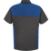 Red Kap Short Sleeve Motorsports Shirt - Charcoal/Royal Blue