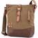 TSD Brand Redwood Canvas Crossbody Bag - Brown