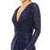 Mac Duggal Long Sleeve Sequin Faux Wrap Gown - Midnight