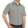 Red Kap Short Sleeve Microcheck Uniform Shirt - Khaki/Black Microcheck