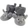 Hudson Toddler Elephant Cozy Fleece Booties - Heather Grey